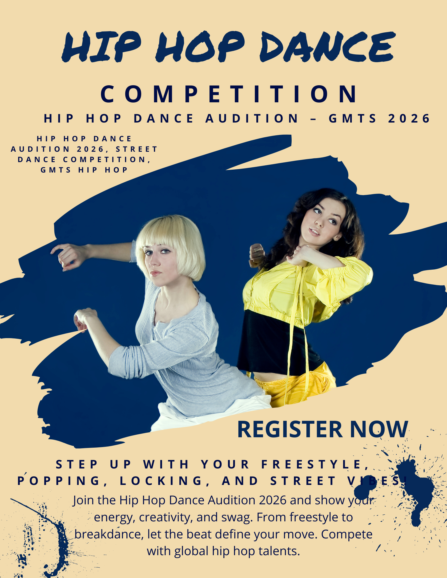 Hip Hop Dance Audition – GMTS 2026 1 Hip Hop Dance Audition – GMTS 2026