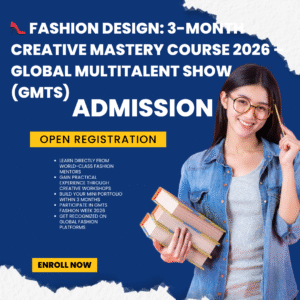 👠 Fashion Design: 3-Month Creative Mastery Course 2026 – Global Multitalent Show (GMTS)