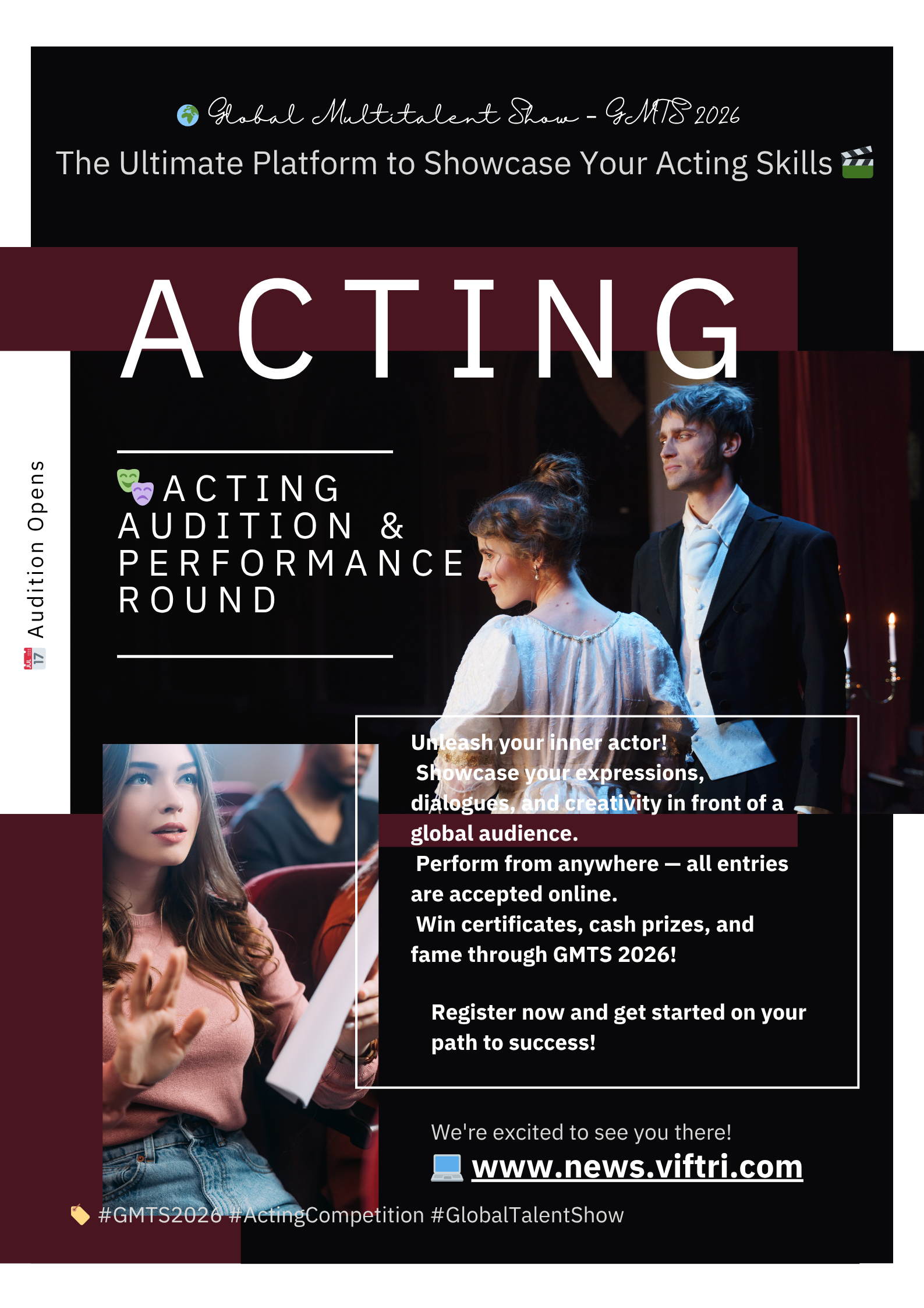 Global Acting Audition 2026 – GMTS International Acting Competition