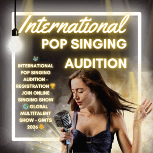 🎶 International Pop Singing Audition – Registration 🏆 Join Online Singing Show 🌍 Global Multitalent Show – GMTS 2026 🌟